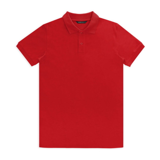 Carter Mens Polos Red